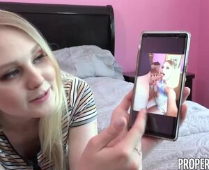 Saucy light-haired teen, Lily Rader enjoys to get jammed
